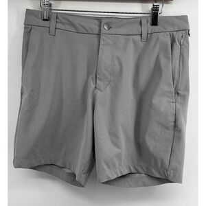Lululemon Mens Commission Qwick Oxford Shorts Size 31 Gray 9'' Inseam